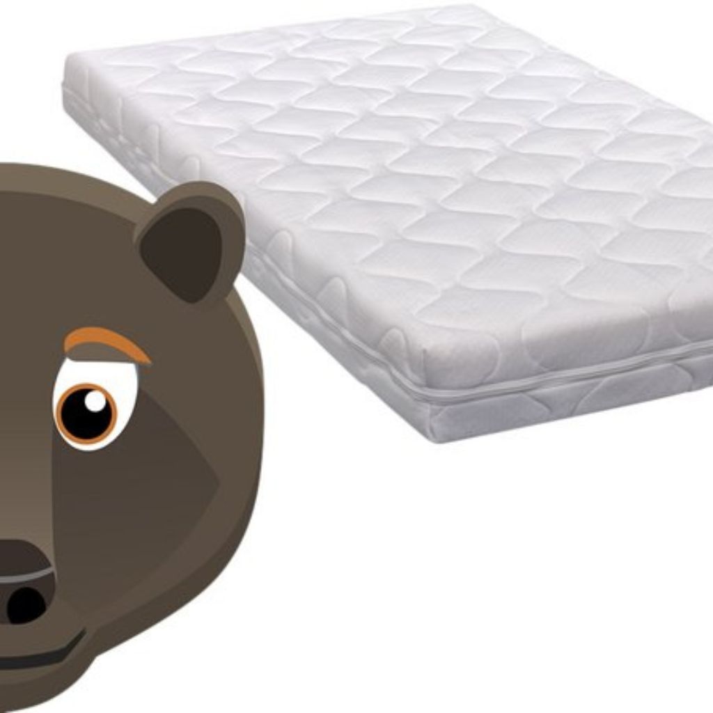 ABZ Matras voor babybed Bruine Beer stevig B 70 x L 140 cm