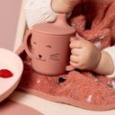 Trixie Drinkbeker met tuit & handvaten Mrs. Cat Rosé