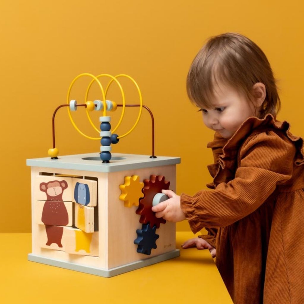 Trixie houten activiteitenkubus 5-in-1