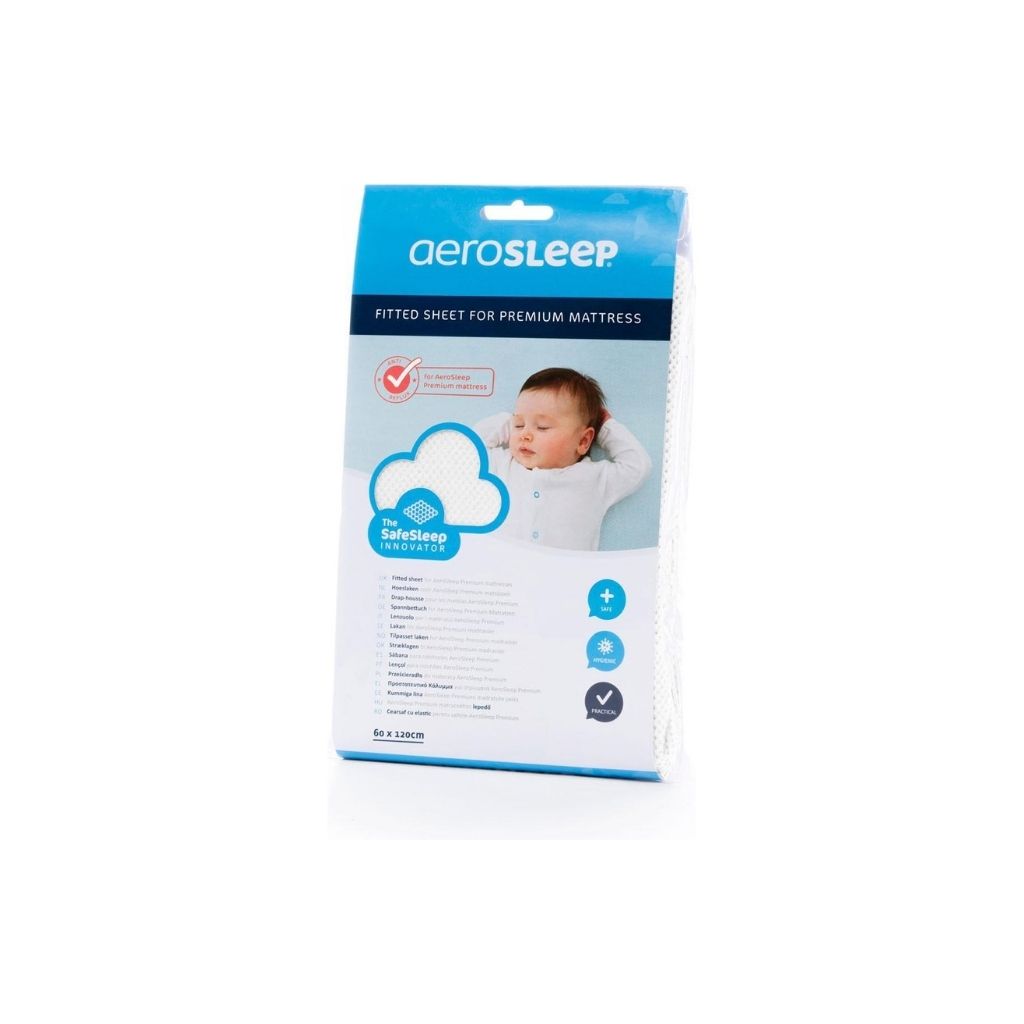 AeroSleep Hoeslaken voor bed Evolution Premium wit B 60 x L 120 cm