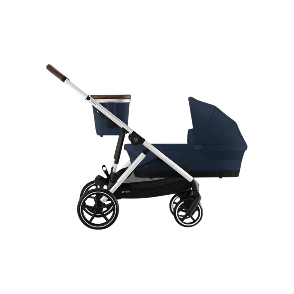 Cybex 3-in-1 Kinderwagen + extra zitje Gazelle S Silver/Ocean Blue