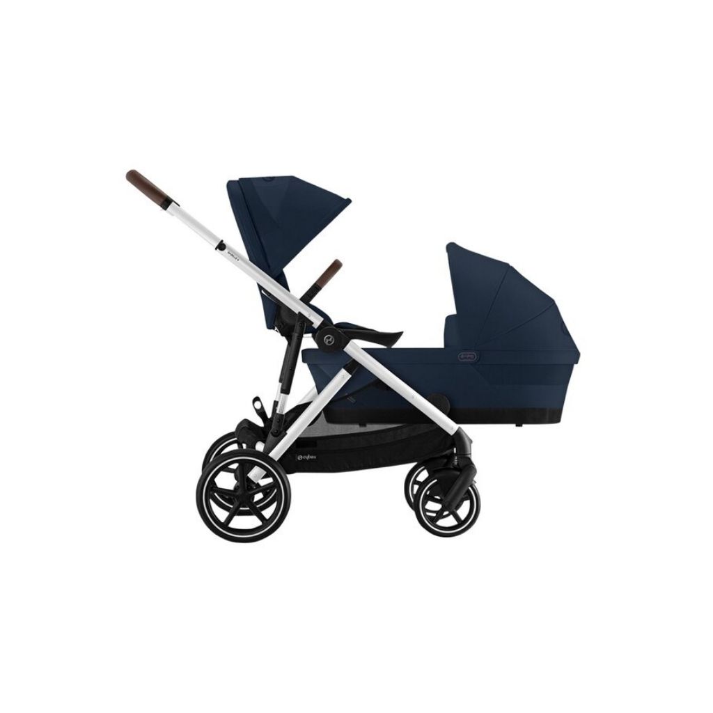 Cybex 3-in-1 Kinderwagen + extra zitje Gazelle S Silver/Ocean Blue