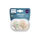 Philips AVENT Fopspeen + 0 maanden Ultra Air mus/kers - 2 stuks