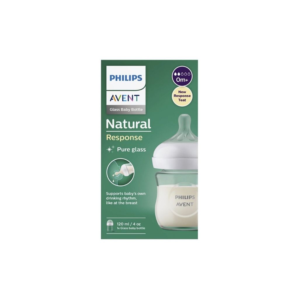 Philips AVENT Glazen zuigfles Natural Response transparant 120 ml