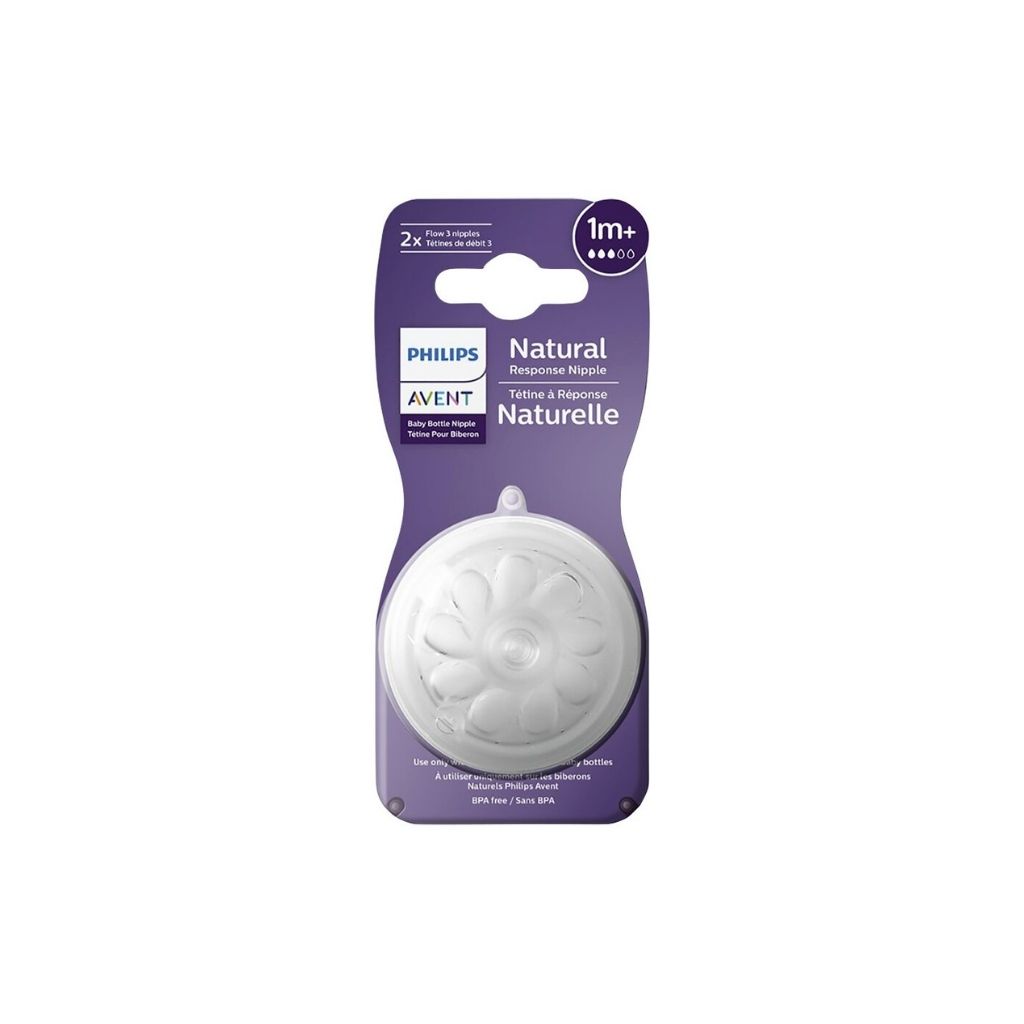Philips AVENT Speen Natural Response normale melktoevoer - 2 stuks