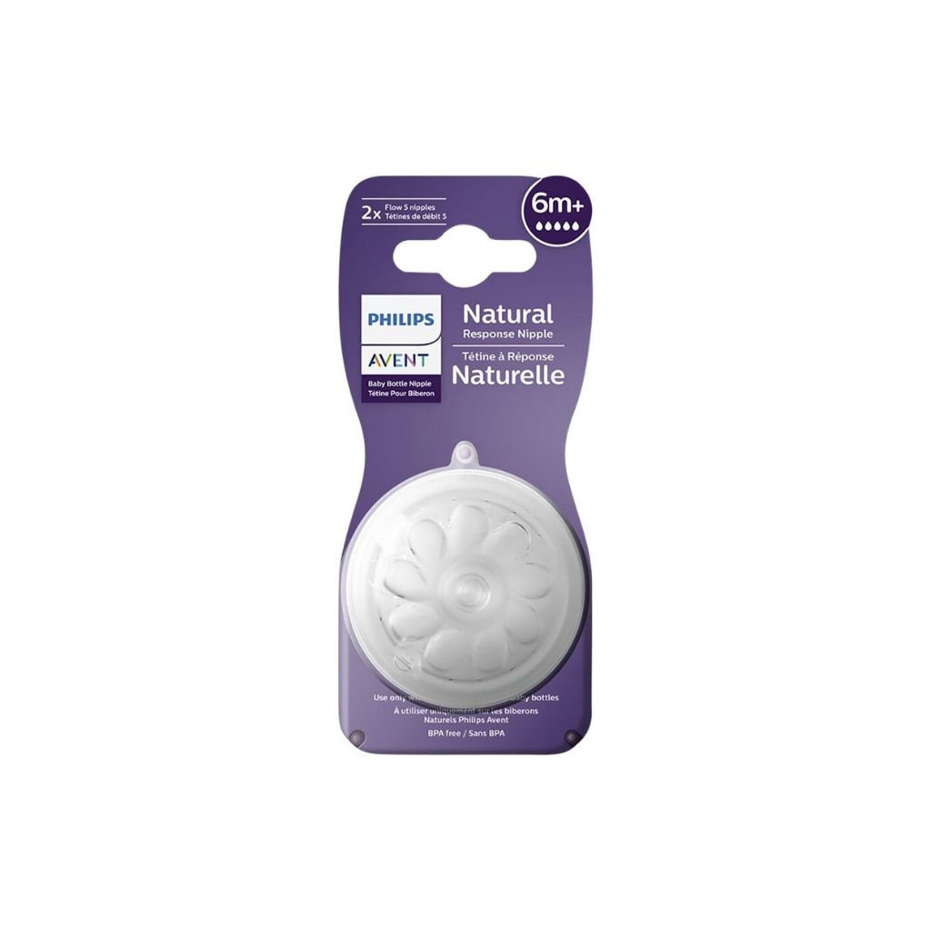 Philips AVENT Speen Natural Response snelle melktoevoer - 2 stuks