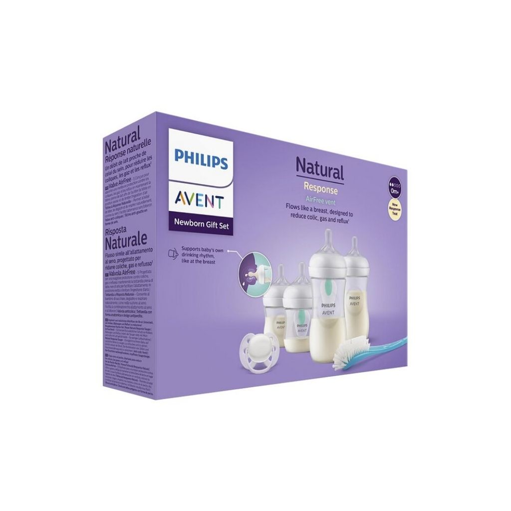 Philips AVENT Starterset Natural Response AirFree transparant - 4 stuks