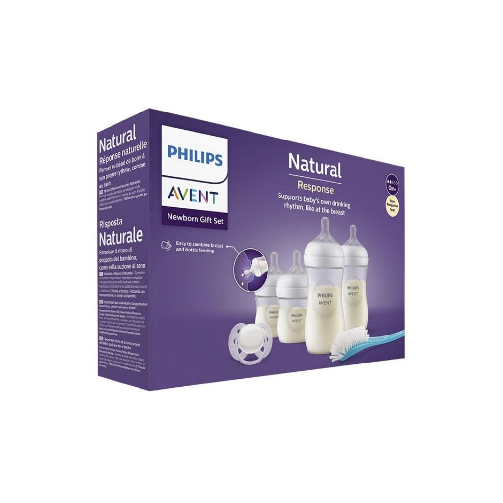 Philips AVENT Starterset Natural Response transparant- 4 stuks