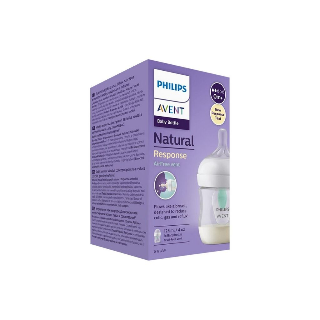 Philips AVENT Zuigfles Natural Response AirFree transparant 125 ml