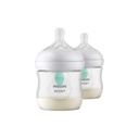 Philips AVENT Zuigfles Natural Response AirFree transparant 125 ml - 2 stuks