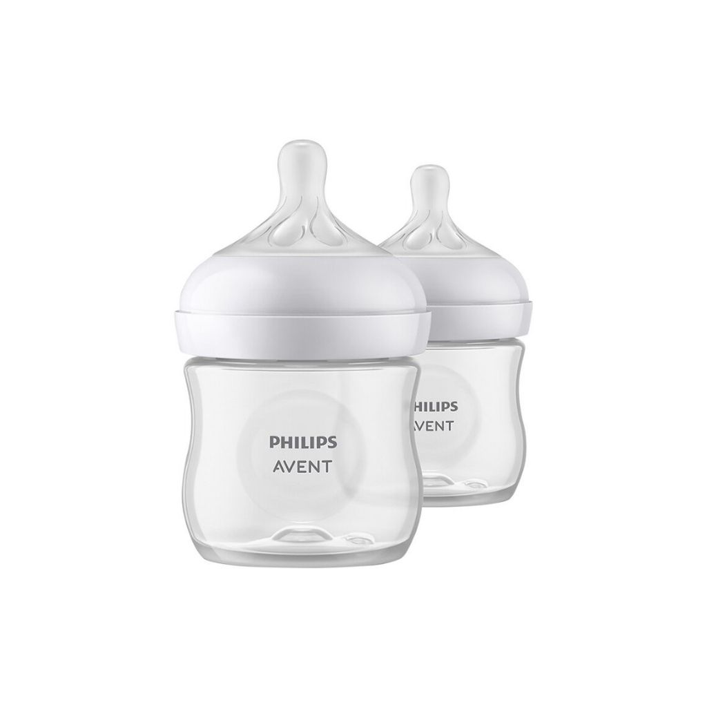 Philips AVENT Zuigfles Natural Response transparant 125 ml - 2 stuks