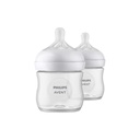 Philips AVENT Zuigfles Natural Response transparant 125 ml - 2 stuks