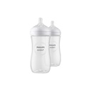 Philips AVENT Zuigfles Natural Response transparant 330 ml - 2 stuks