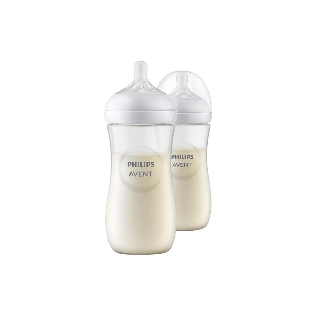 Philips AVENT Zuigfles Natural Response transparant 330 ml - 2 stuks