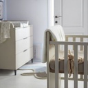 Transland 3-delige babykamer (meegroeibed + commode + kast met 2 deuren) Jessie beige
