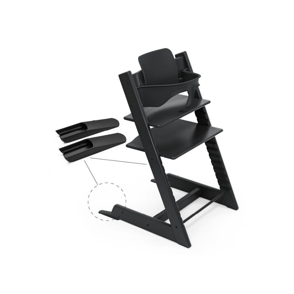 Stokke® Eetstoel Tripp Trapp® + beugel Baby Set² zwart