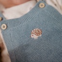 Little Dutch Gebreide jumpsuit Forest Friends Blue