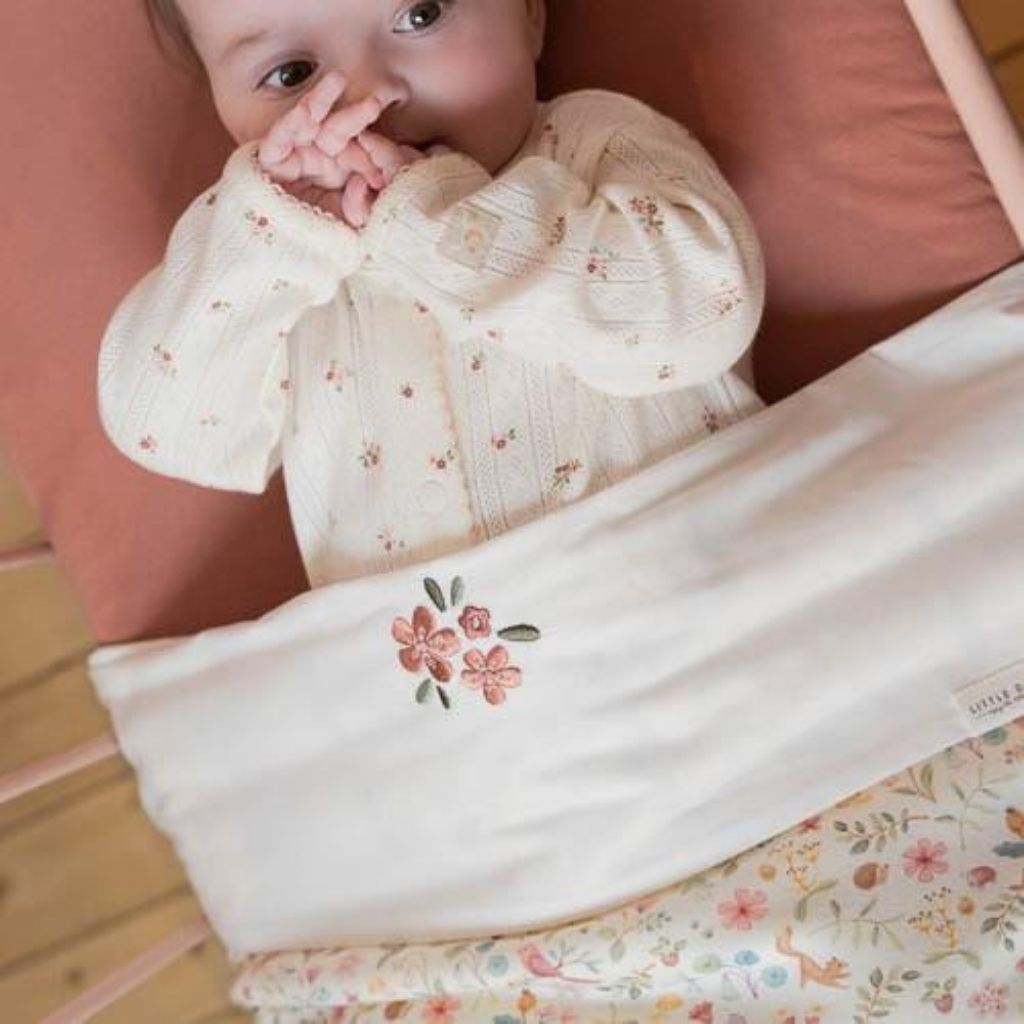 Little Dutch Laken voor bed Fairy Flowers biokatoen B 110 x L 140 cm