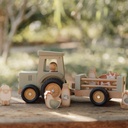 Little Dutch Activiteitenspeeltje Tractor met trailer Little Farm