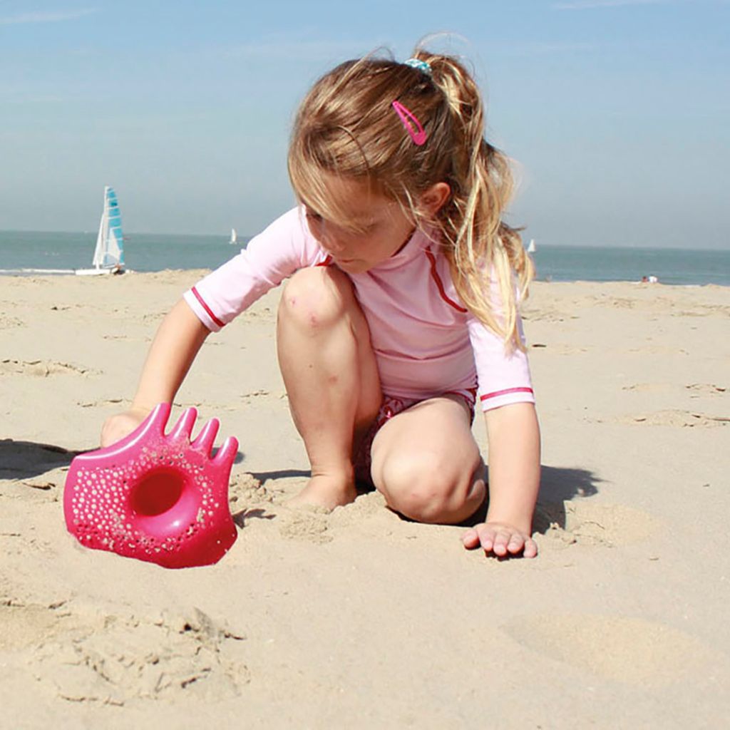 Quut Strandset schopje, hark, zeefje cherry
