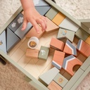Little Dutch Houten loophulpje met blokken Little Farm groen