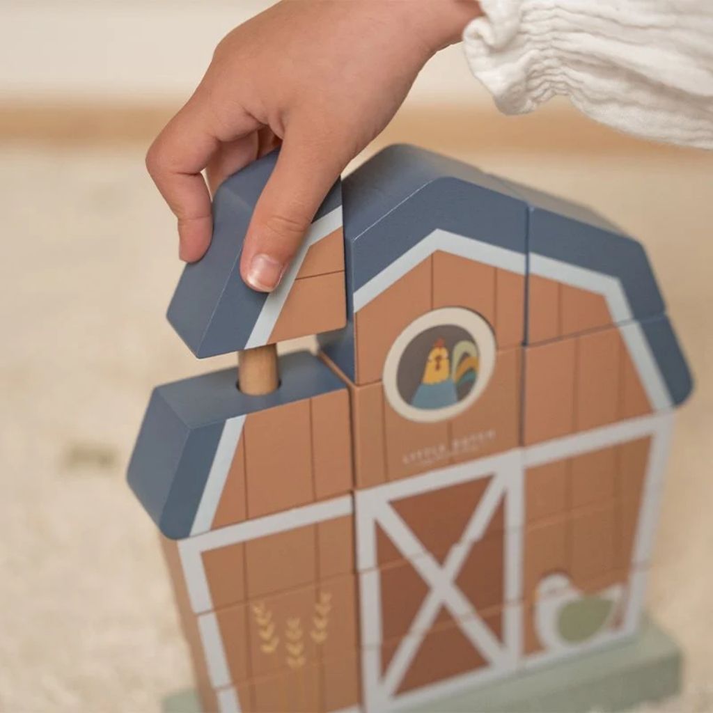 Little Dutch Houten stapelblokken Little Farm