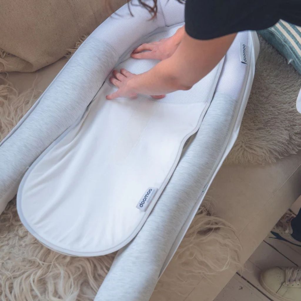 doomoo Matrasbeschermer voor babynestje Cocoon Pad White