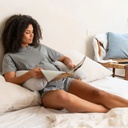 doomoo Hoes voor positionerings- en borstvoedingskussen Twisty U  Pearl Grey