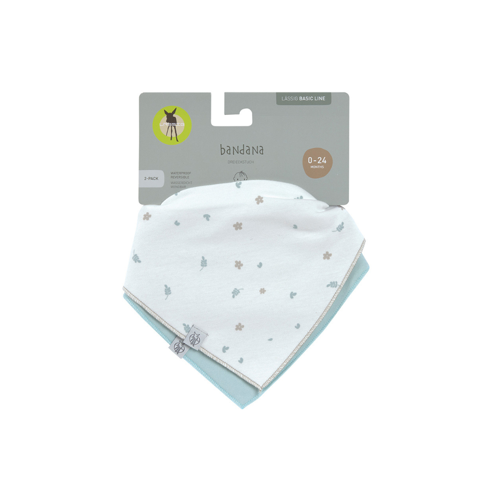 Lässig Bavoir bandana Floral Multi - 2 pièces