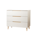 Pericles Chambre de bébé 3 pièces (lit L 120 x Lg 60 cm + commode avec rallonge + armoire 3 portes) Nomad Dune Beige