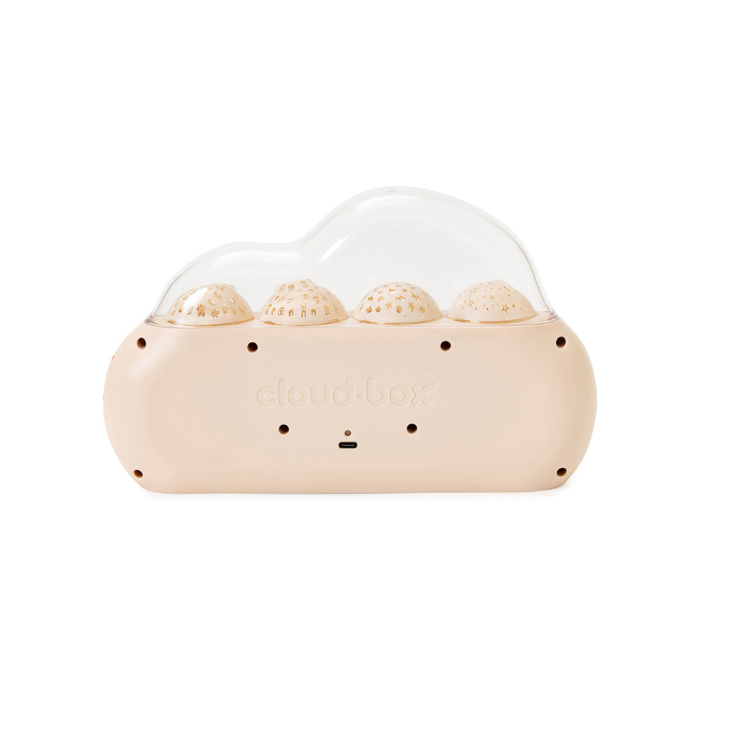 Cloud B Veilleuse/projecteur & Conteuse d'histoires CloudBox™ Bilingue beige