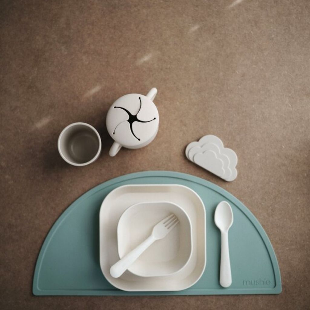 Mushie Vork en lepel Ivory