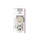 Bibs Sucette + 0 mois STUDIO Pack Pin Ivory Steel/Blue Mix - 2 pièces