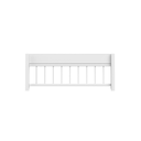 LIFETIME Barrière de lit étroite blanc laqué