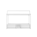 LIFETIME Lit-cabane 4-en-1 avec cadre de toit + sommier Lg 90 x L 200 cm