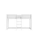 LIFETIME Lit-cabane 4-en-1 avec cadre de toit + sommier Lg 90 x L 200 cm