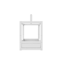 LIFETIME Lit-cabane 4-en-1 avec cadre de toit + sommier Lg 90 x L 200 cm