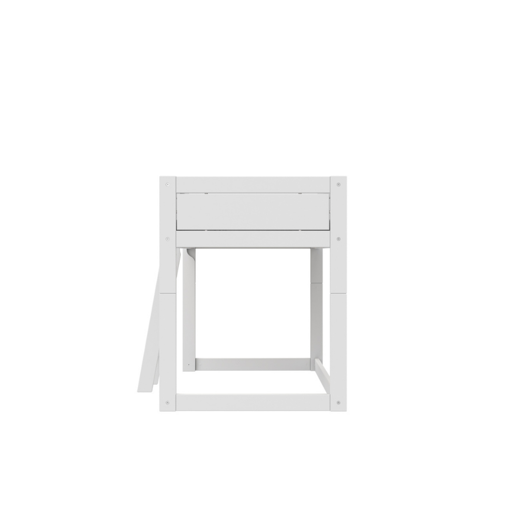 LIFETIME Lit-cabane 4-en-1 avec cadre de toit + sommier Lg 90 x L 200 cm