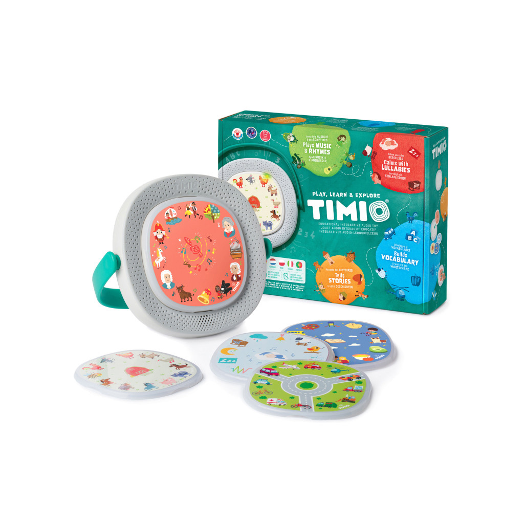 Timio Lecteur éducatif d'audio et de musique Starter Kit + 5 nouveaux disques