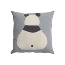 LIFETIME Kussen Panda Paradise blauw