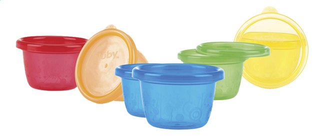 Nûby Bewaarpotje 118 ml - 6 stuks
