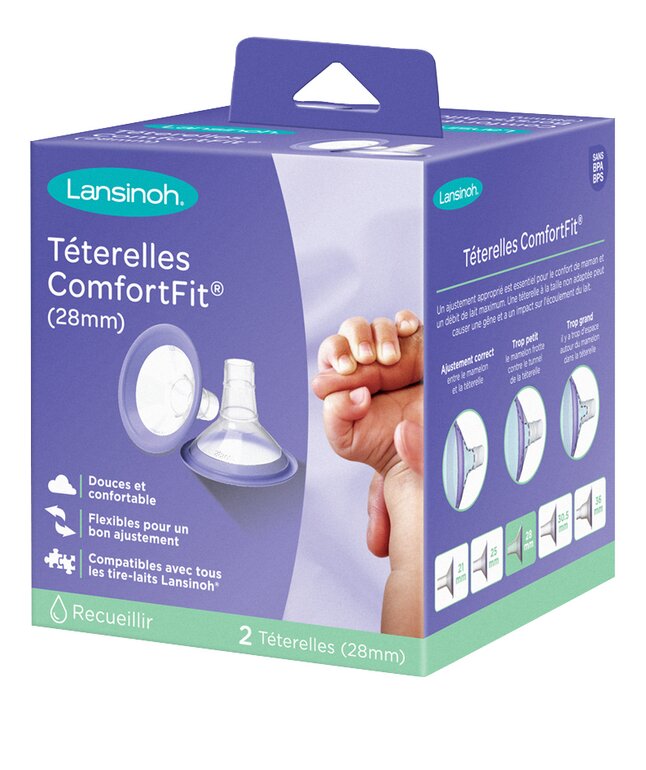 Lansinoh Borstschild Comfort Fit 28 mm - 2 stuks