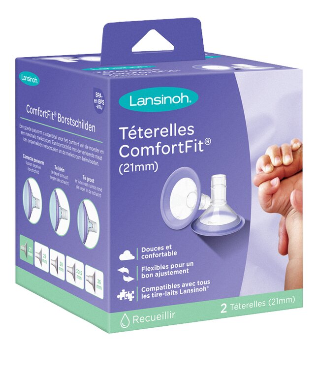 Lansinoh Borstschild Comfort Fit 21 mm - 2 stuks