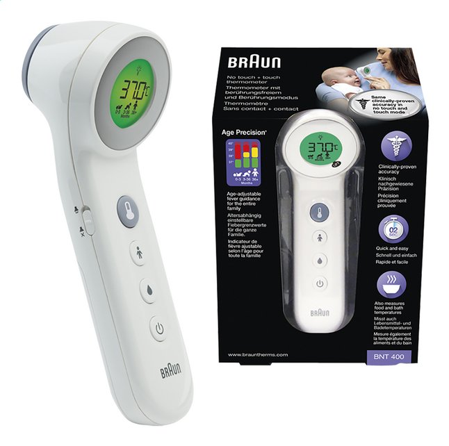 Braun Koortsthermometer No touch BNT400WE