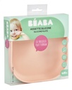 Béaba Plat bord silicone met zuignap roze