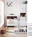 Quax 3-delige babykamer (bed + commode + kast met 3 deuren) Loft