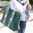 Childhome Verzorgingstas Family bag Signature canvas Groen