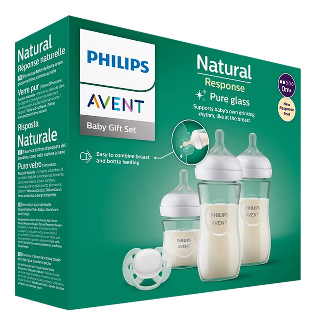 Philips AVENT Starterset Natural Response transparant - 3 stuks