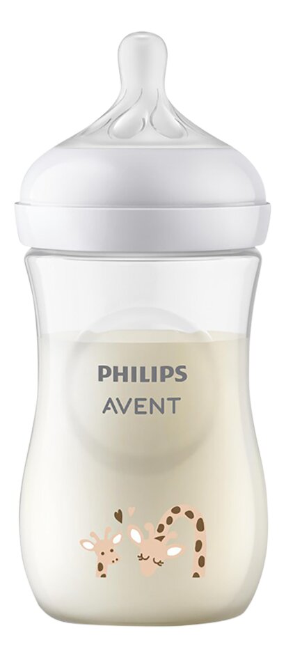 Philips AVENT Zuigfles Natural Response Giraf transparant 260 ml