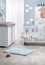 Transland 3-delige babykamer (meegroeibed + commode + kast met 2 deuren) Alisa wit

